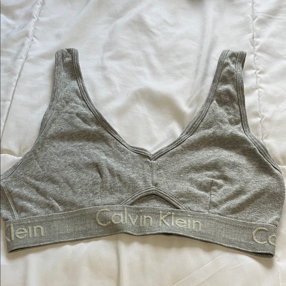 Calvin Klein Heather Gray Bralette